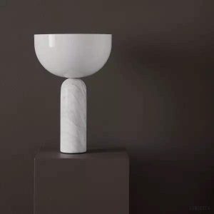 Lampa stołowa Kizu minimalistyczna z geometrycznym kloszem