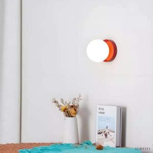 Nowoczesna lampa sufitowa orb szklana w wielu kolorach