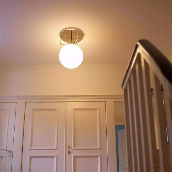 Lampa sufitowa Bauhaus DMB 26 z okrągłym kloszem szklanym