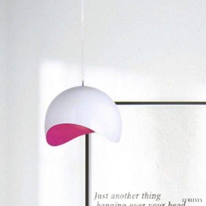 Modern eggshell globe pendant lamp in a minimalist style