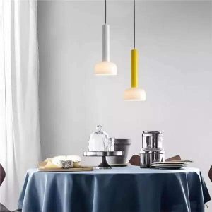 Nowoczesna włoska lampa wisząca minimalistyczna z kloszem szklanym