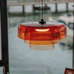 Lampa wisząca Prim szklane cylindryczne klosze kolorowe