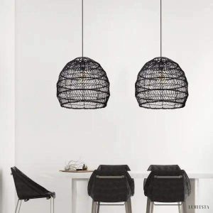 Stratvert - Lampa wisząca pleciona w stylu boho