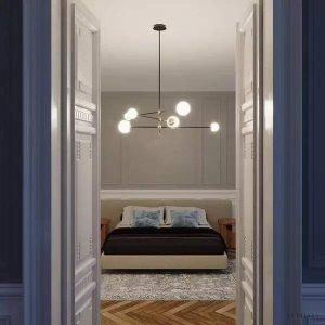 Lampa wisząca SI w stylu nowoczesnym z ręcznie dmuchanym szkłem