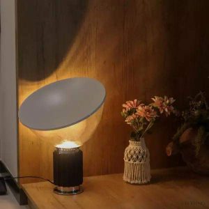 Lampa stołowa Taccia z unikalnym kształtem reflektora