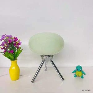 Lampa stołowa Bauhaus Lollipop szklana na trójnogu