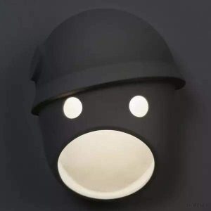 Lampka ścienna Party ceramiczna w kształcie twarzy