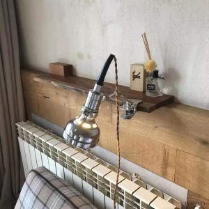 Lampka retro industrialna z klipsem regulowana wysokość