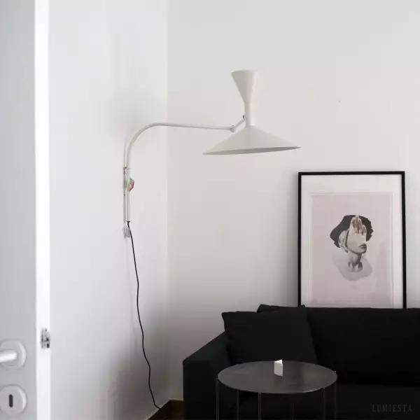 Lampa ścienna Lampe De Marseille stylowa aluminiowa ściemniacz