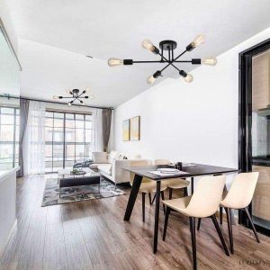 Nordycka lampa sufitowa Sputnik 6-ramienna