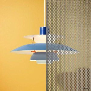 Skandynawska metalowa lampa wisząca wielowarstwowa