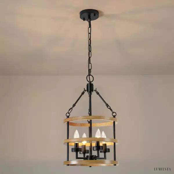 image_6-172.jpg Ross - Lampa wisząca metalowa koło wozu w stylu wiejskim