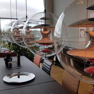 Lampa wisząca West nowoczesny klosz kula eleganckie oświetlenie