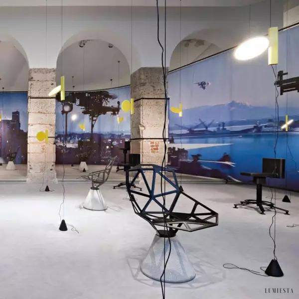 Lampa wisząca Foli minimalistyczna z regulowanym kloszem