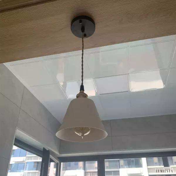 Pendant lamp wall sconce mountain ceramic shade Japanese style