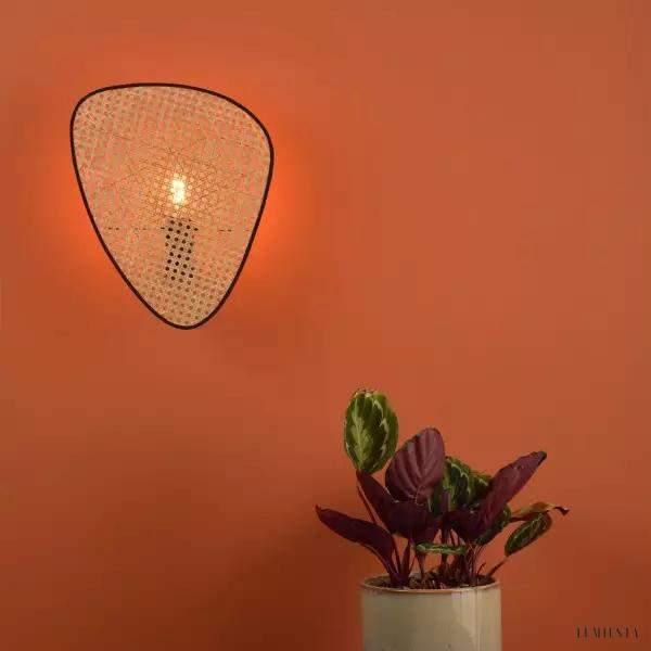 Lampa wisząca Pala w stylu nowoczesnym z rattanu