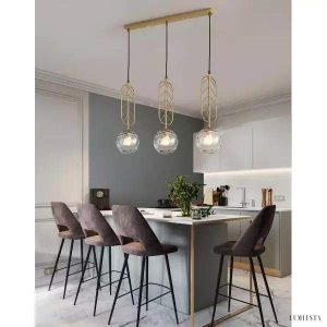 Lampa sufitowa Nordic z trzema kulami w stylu skandynawskim