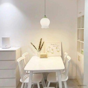 Glass Pendant Lamp Flower Bud in the Shape of a Flower