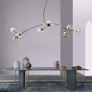 Lampa wisząca Ivy w egzotycznym stylu z dmuchanego szkła