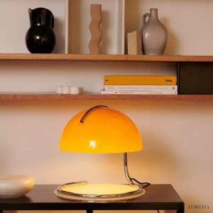 Lampa stołowa Esme minimalistyczny design z szklanym kloszem