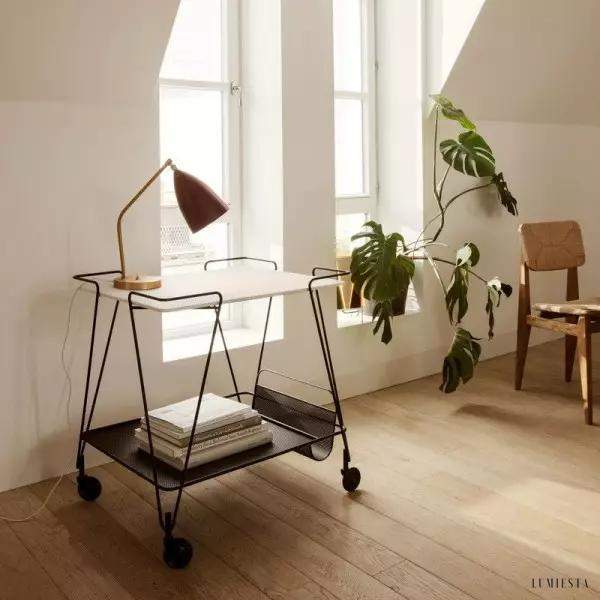 Galer - Lampa biurkowa w stylu retro z metalu z regulowanym ramieniem