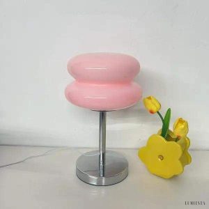 image_6-499.jpg Lampka stołowa Bauhaus w stylu nowoczesnym różowa szkło