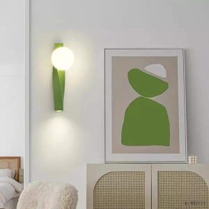 Lampa ścienna LED Geometric Globe w stylu nordyckim