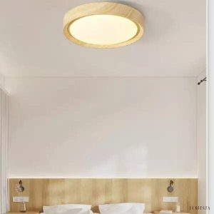 Vintage Okrągła Lampa LED sufitowa w stylu skandynawskim