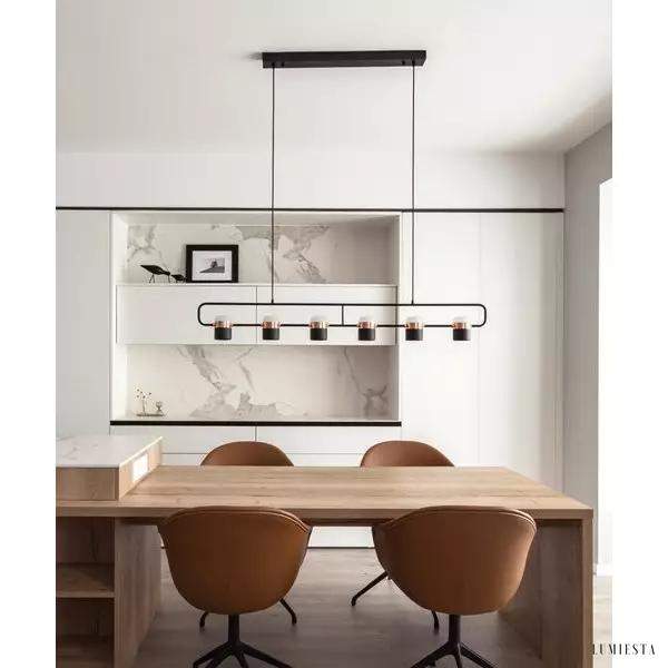 Lampa wisząca LED Slim w stylu art deco z regulowanym kloszem