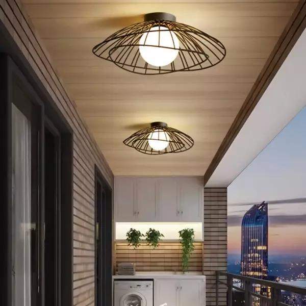 Ray Metalowa Wisząca Lampa z Oryginalnym Kształtem