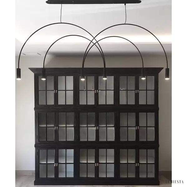 Min elegant LED pendant lamp with arched arms
