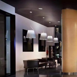 Lampa wisząca Tabi z półprzezroczystym kloszem LED