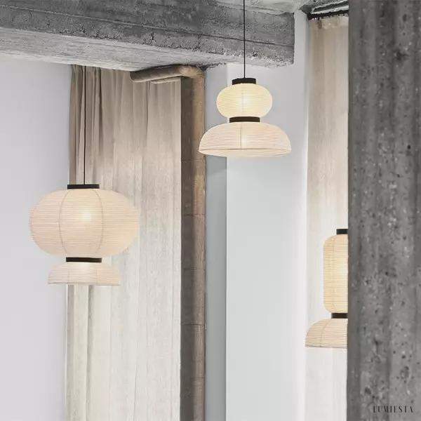 image_7-196.jpg Lampa wisząca Riisi z papieru ryżowego w stylu modern