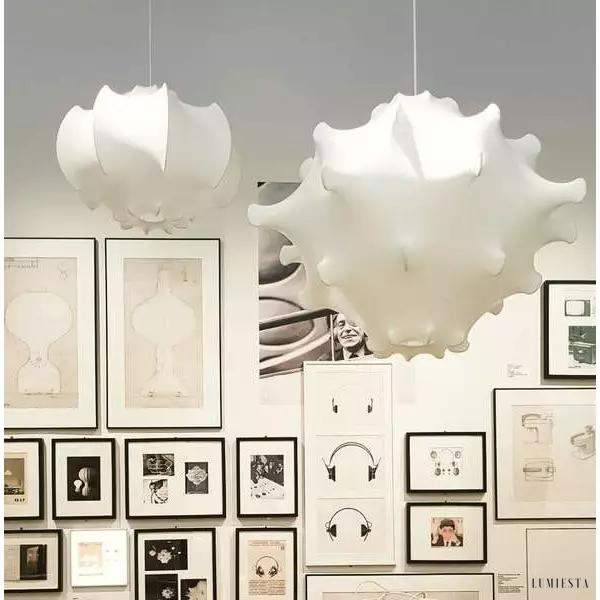 Lampa wisząca Terra w kształcie dmuchawca biała