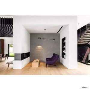 Lampa wisząca Acaba w nowoczesnym stylu czarna 40W