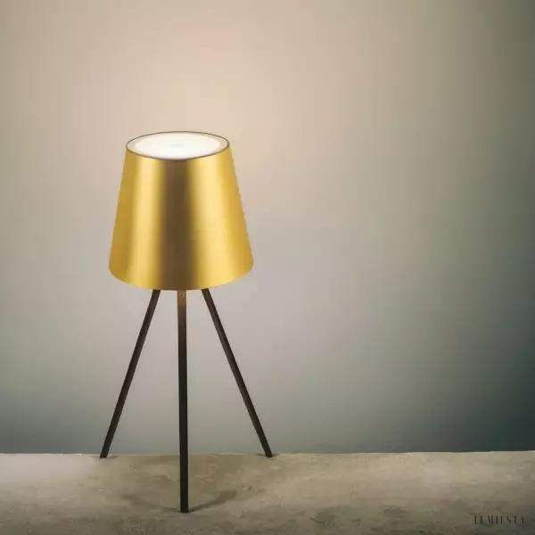 Lampka stołowa z nogami styl minimalistyczny z dimmerem dotykowym