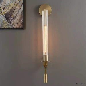 Lampa ścienna Fontanelle w stylu nowoczesnym z brązu