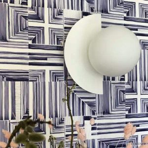 Kolorowa lampa ścienna Nordic Candy z szklanym kloszem