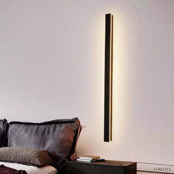 Nowoczesna lampa ścienna wodoszczelna LED w kształcie paska