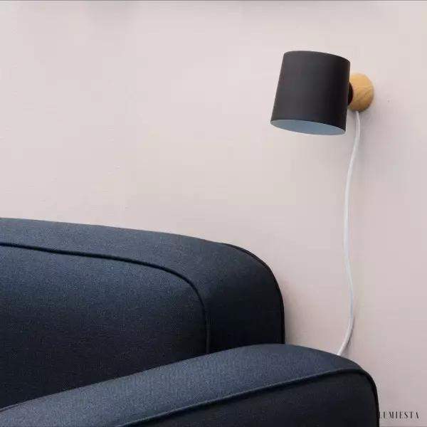 Lampka ścienna Normann Copenhagen Rise minimalistyczna biała