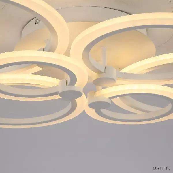 Nowoczesna lampa sufitowa LED w kształcie pierścieni 80 cm