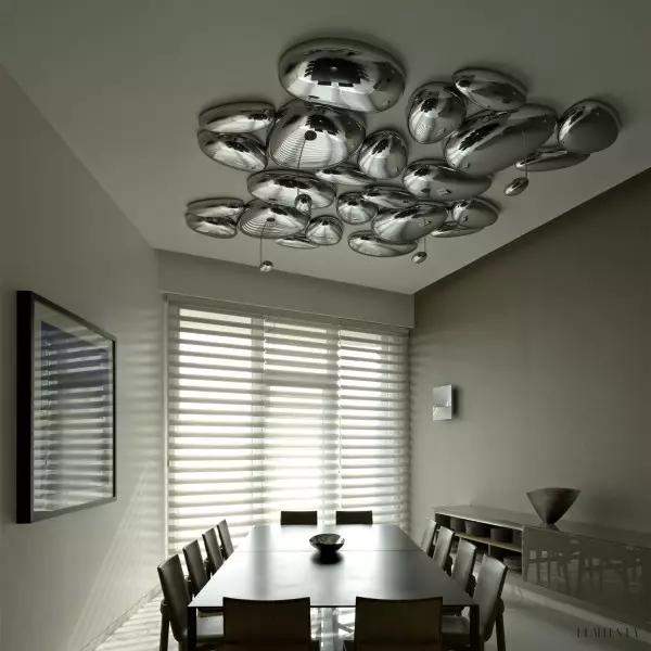 Skydro ceiling lamp with chrome accents 110 cm