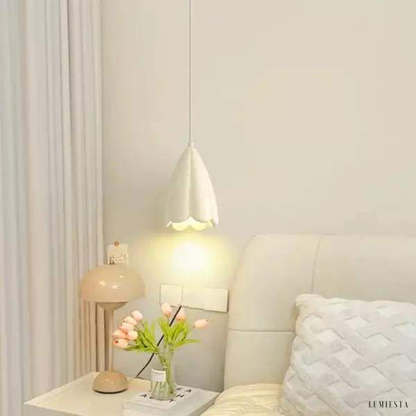 Lampa Wisząca Kwiatowa w Stylu Francuskim z Pąkami