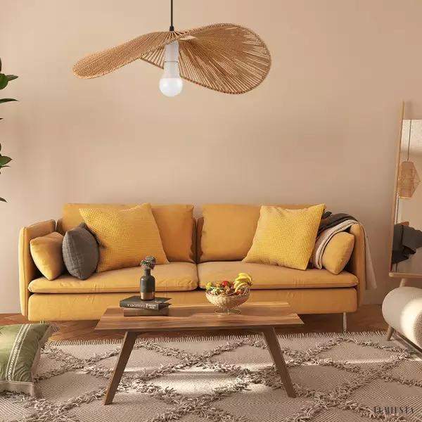 image_7-70.jpg Rattanowa lampa wisząca Wabi Sabi ze słomkowym kapeluszem