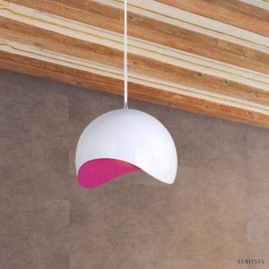 Modern eggshell globe pendant lamp in a minimalist style