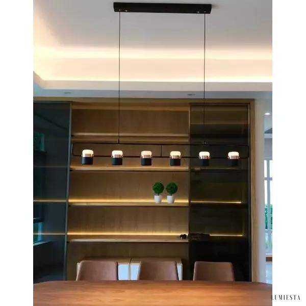 Lampa wisząca LED Slim w stylu art deco z regulowanym kloszem