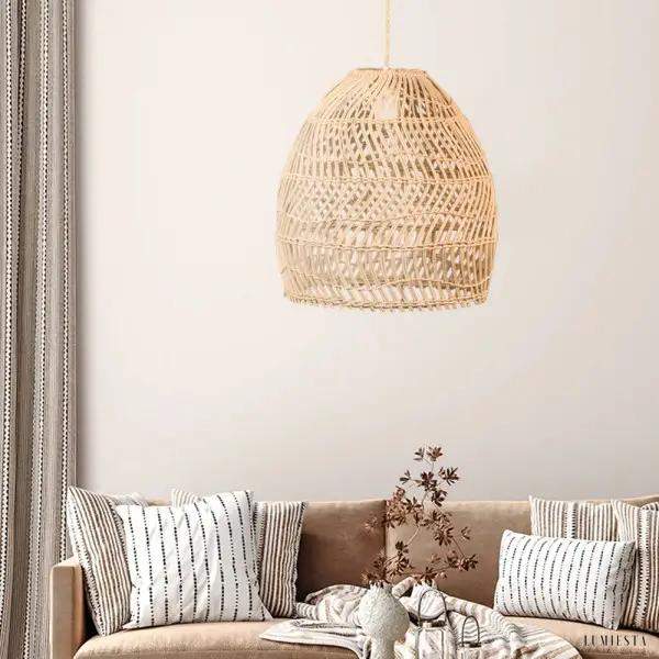 Stratvert - Lampa wisząca pleciona w stylu boho