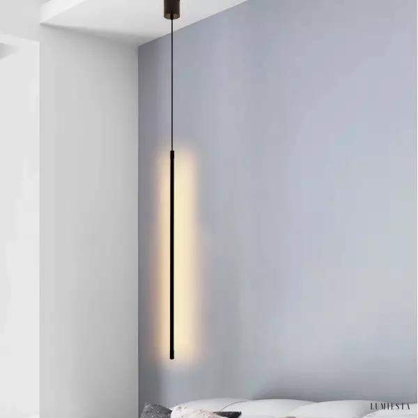 image_8-232.jpg Liniowa lampa wisząca LED w nowoczesnym stylu czarna 60 140 cm