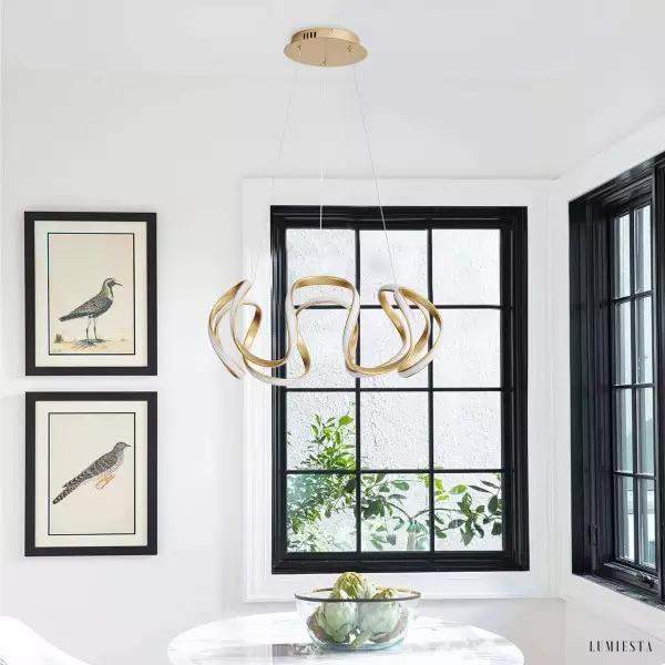 Lampa wisząca Balet LED minimalistyczny żyrandol nowoczesny