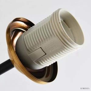 Lampa wisząca Globe kombinacja szkła i metalu 5 źródeł światła